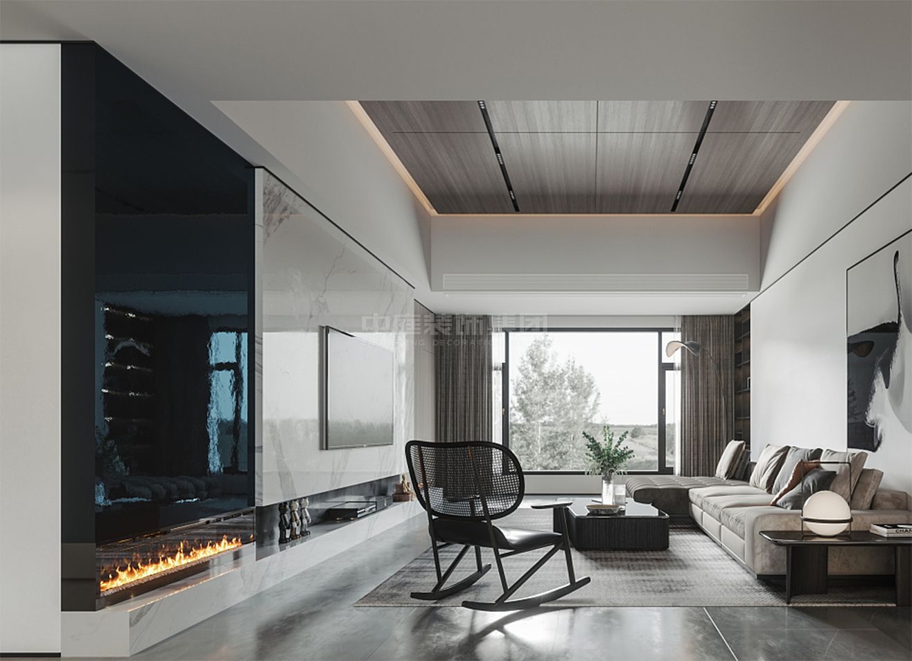 天池山&middot;中脊120㎡現(xiàn)代風格案例