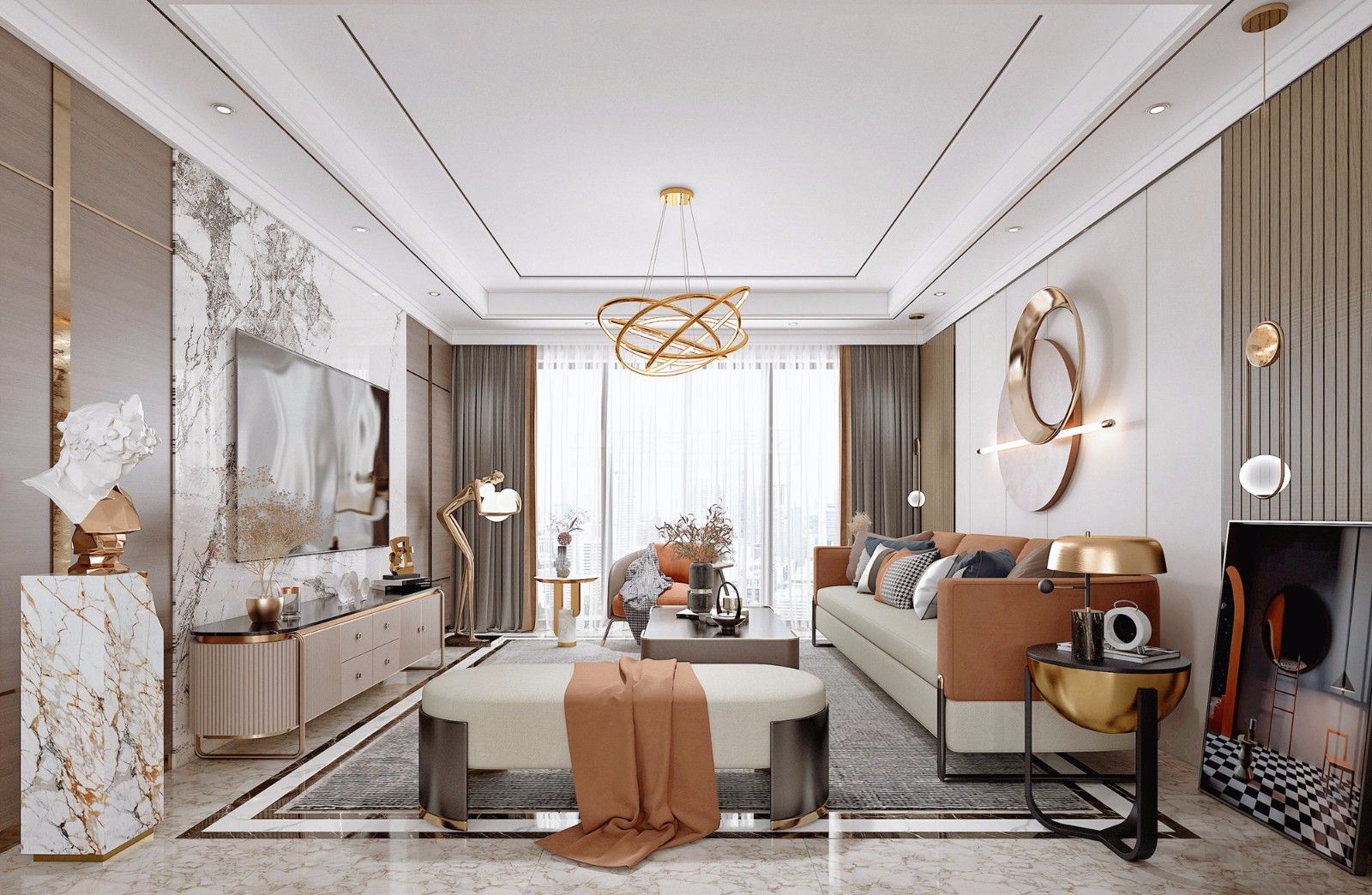 湖畔書(shū)院125m&sup2;現(xiàn)代風(fēng)格案例